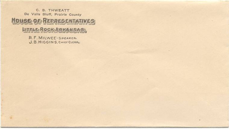 AR Politics - Thweatt envelope