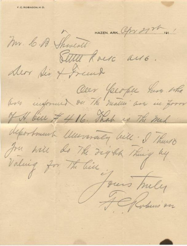 Letter to C.B. Thweatt