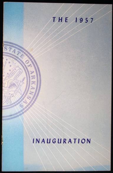Faubus inauguration program