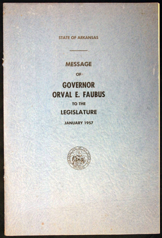 Faubus Inaugural speech