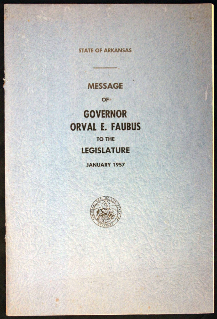 Faubus Inaugural speech