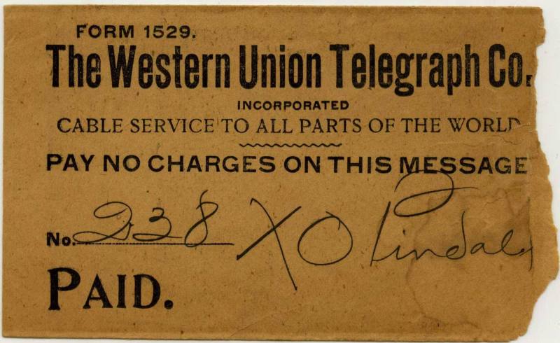 telegram to Gov. X.O. Pindall