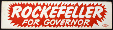 Rockefeller campaign sticker