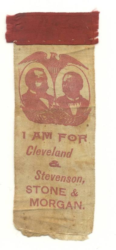 Grover Cleveland political ribbon
