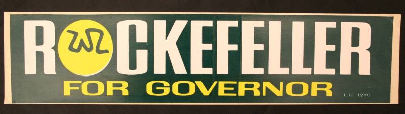 Rockefeller bumper sticker