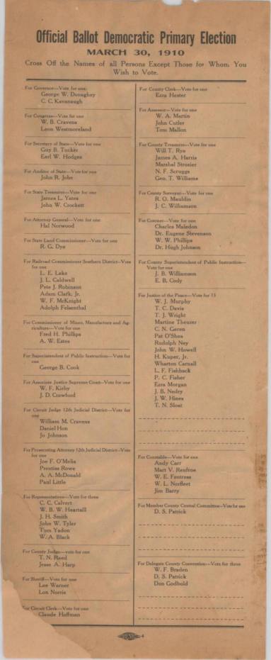 Sebastian County ballot