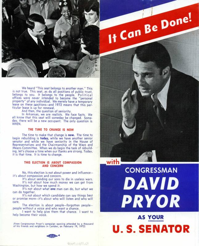 Pryor campaign brochure