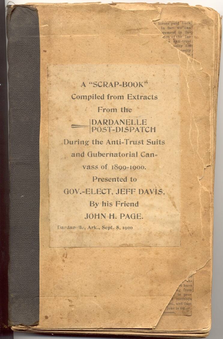 Scrapbook - Gov. Davis