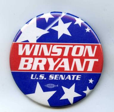 Winston Bryant campaign button