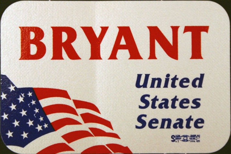 Bryant campaign sticker