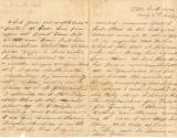 Letter from Simon Philbrick to his wife