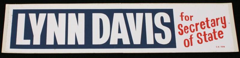 Bumper Sticker - Lynn Davis