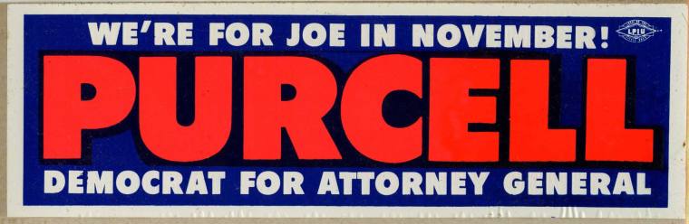 Bumper Sticker - Joe Purcell