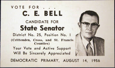 C.E. Bell Voting card