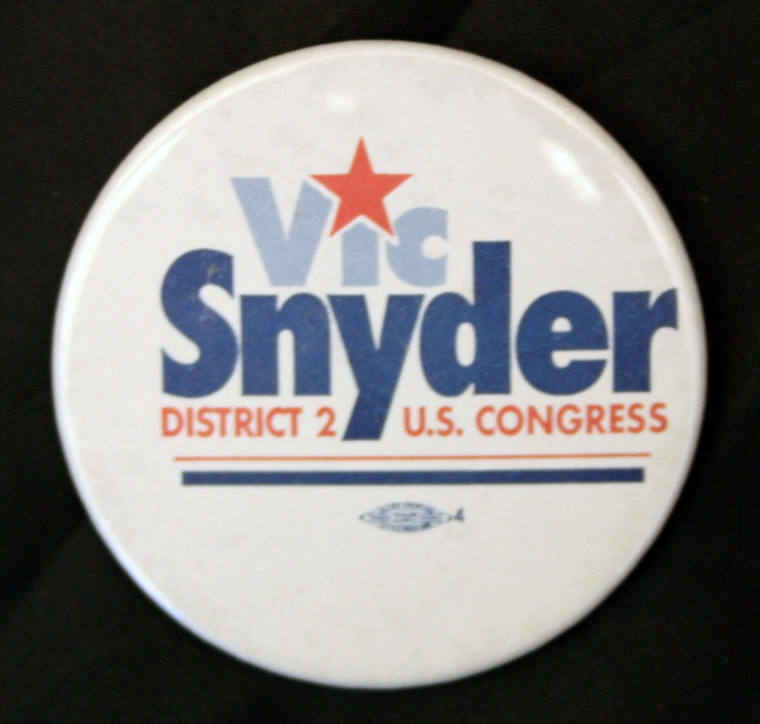 Vic Snyder button