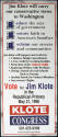 Jim Klote handbill