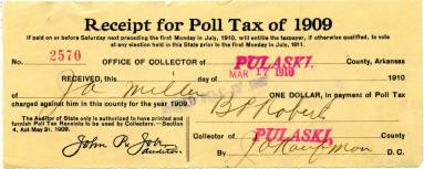 poll tax receipt
