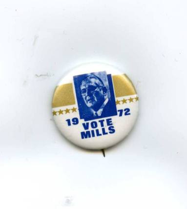 Wilbur Mills campaign button