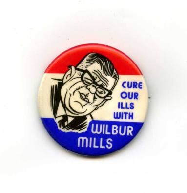 Wilbur Mills button