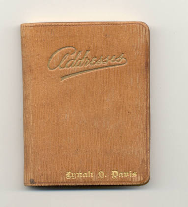 Ina Davis autograph album