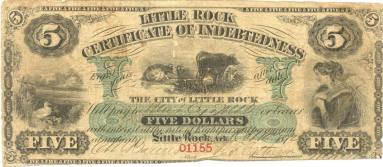 Arkansas Script - $5 note