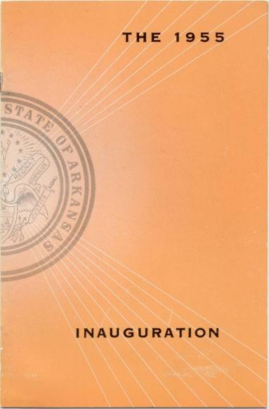 Gov Faubus Inaugural program