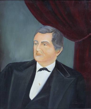 Portrait of Governor Elisha Baxter