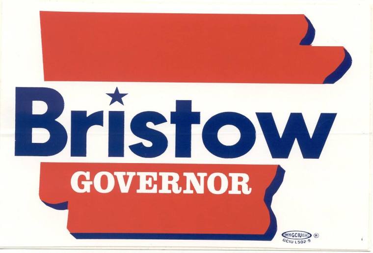 Bristow for governor bumper sticker