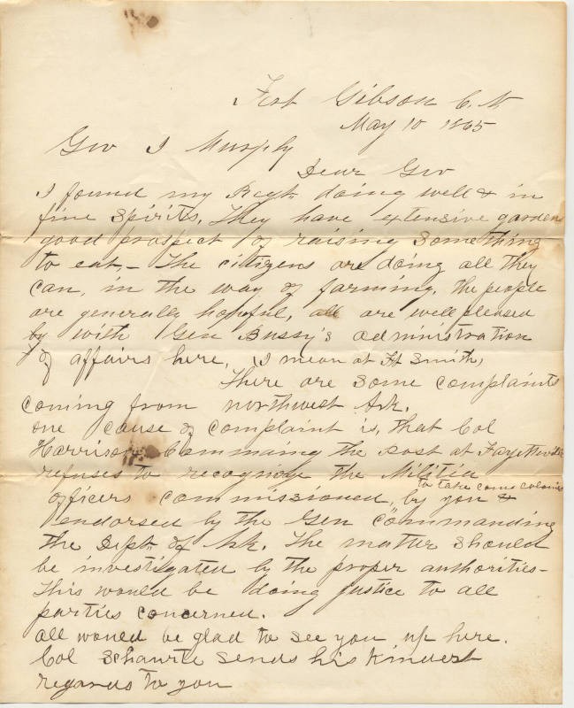 Isaac Murphey letter collection