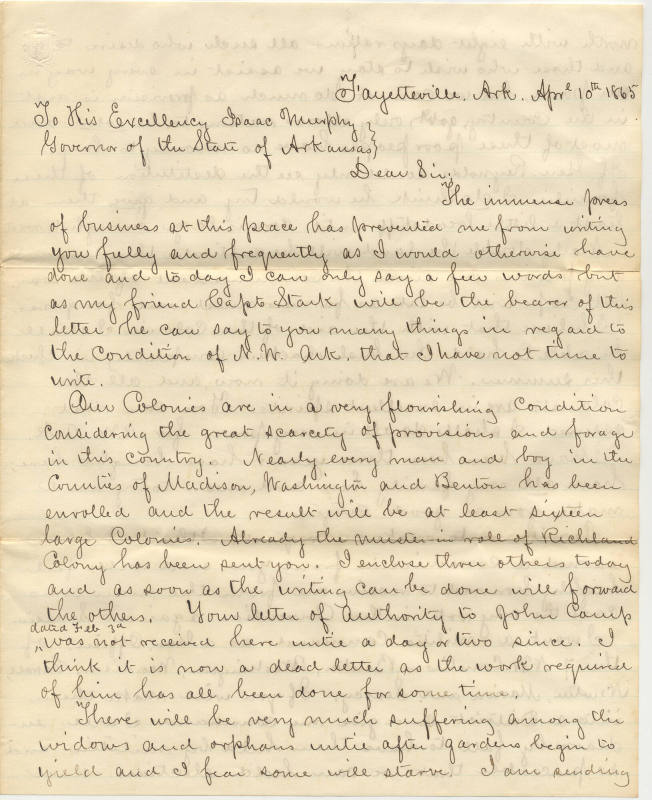 Isaac Murphey letter collection