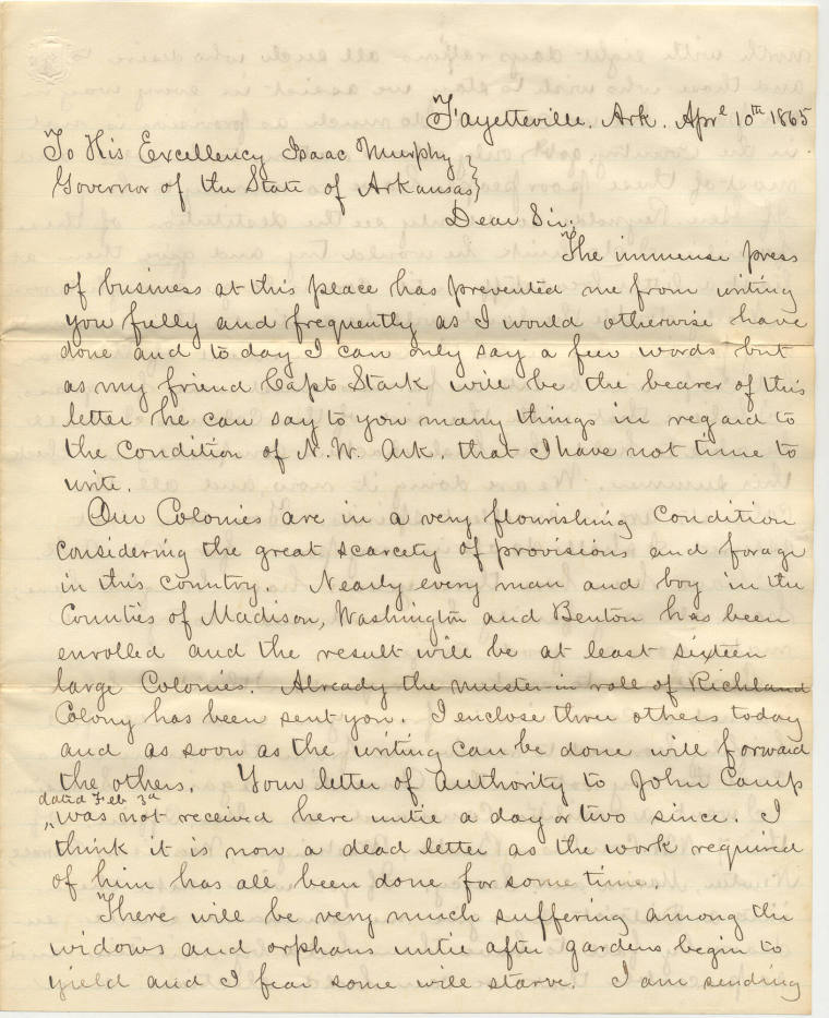 Isaac Murphey letter collection