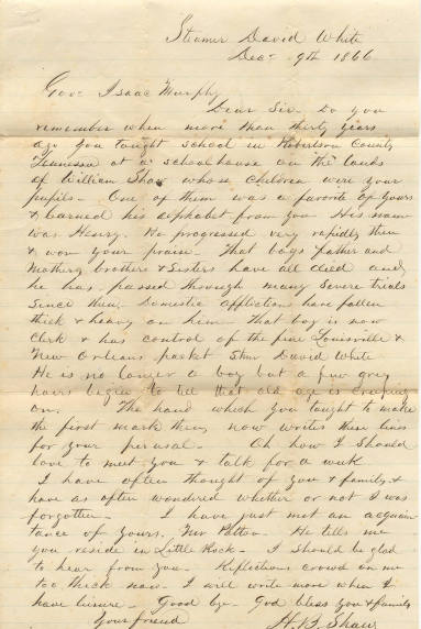 Isaac Murphey letter collection