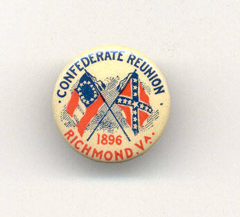 Confederate Reunion button - Richmond, VA 1896
