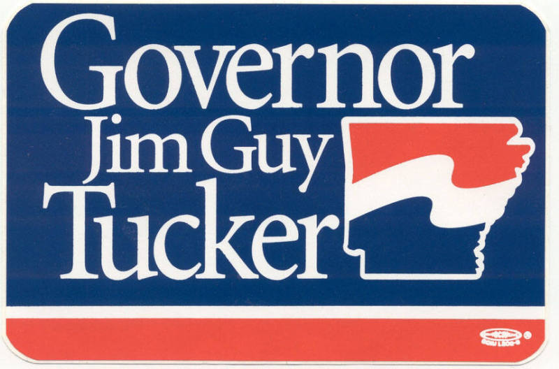 Sticker, Campaign - Governor Jim Guy Tucker