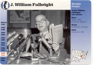 J.William Fulbright card