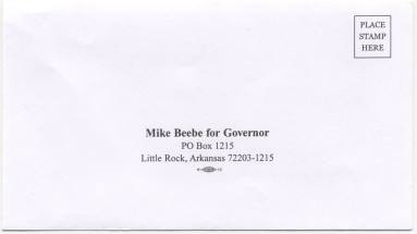 Beebe fundraising envelope