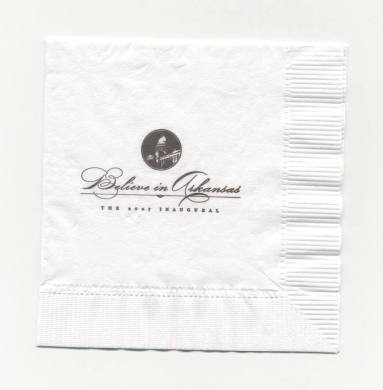 Beebe Inaugural cocktail napkins