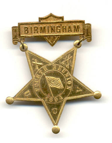 U.C.V. Reunion medal - Birmingham, AL