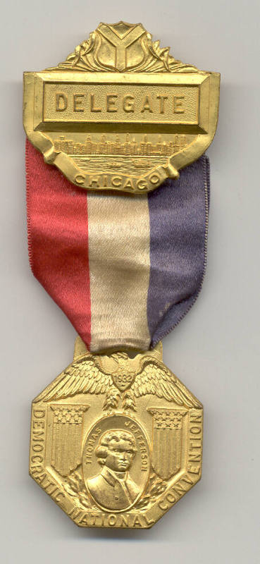 Democratic National Convention medal; delegate