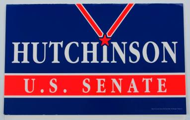 Hutchinson U.S. Senate yard sign