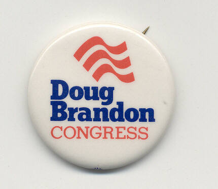 Doug Brandon for Congress button