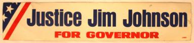Jim Johnson for Gov. bumper sticker