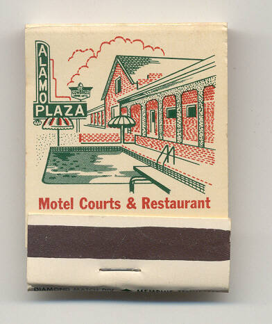 matchbook from Alamo Courts Motel in L.R.