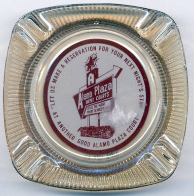 ashtray from Alamo Courts Motel in L.R.