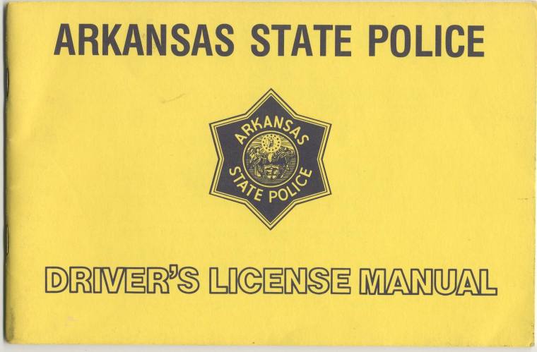 AR State Police Driver's license manual