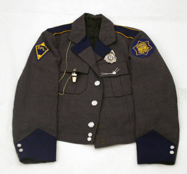 Corporal's jacket with whistle & lapel pin attached