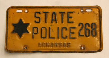 AR State Police license plates