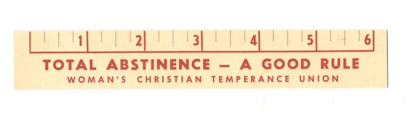 Prohibition/abstinence ruler