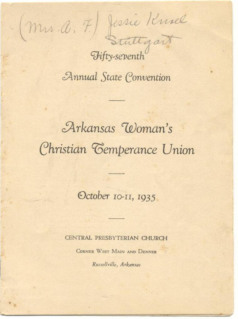 AWCTU Convention program