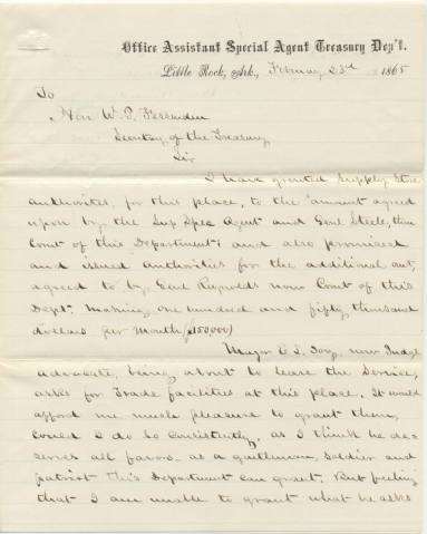 Civil War - letter about E.L. Joy